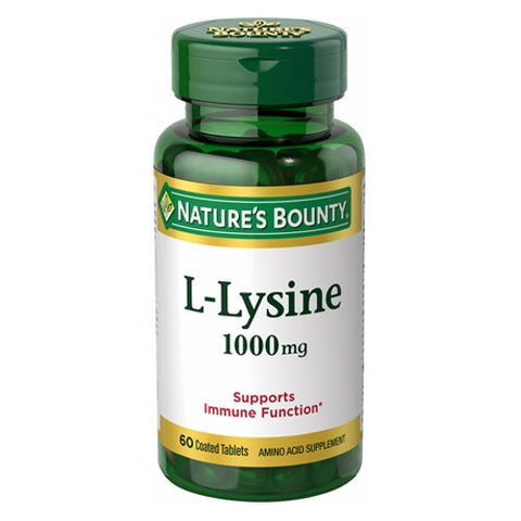 Nature's Bounty, L-lysine, 1000 mg, 60 tabs Nature's Bounty