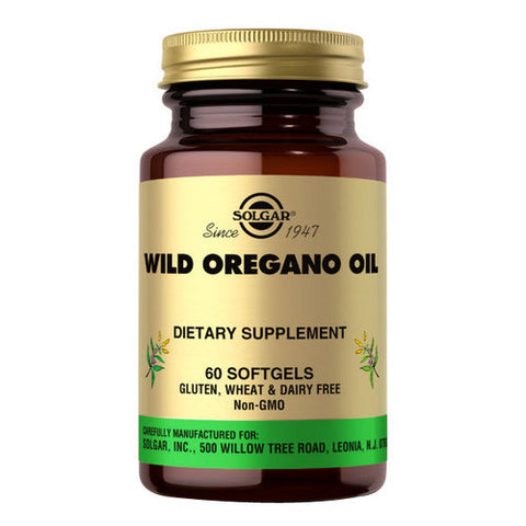 Solgar, Wild Oregano Oil Softgels, 60 Soft Gels Solgar