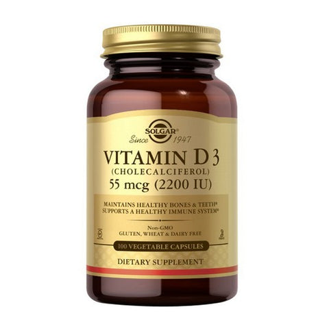 Vitamin D3 100 Veg Caps by Solgar