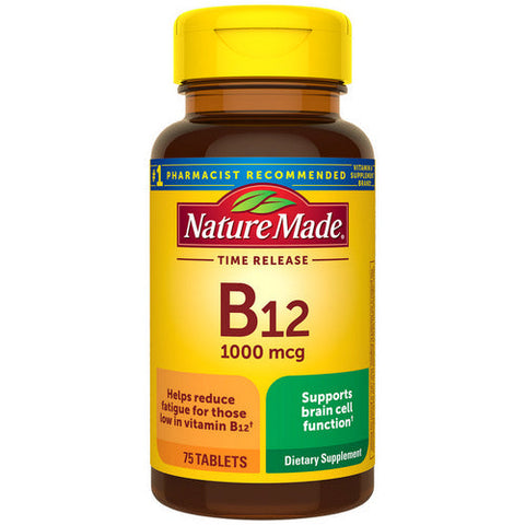 Nature Made, Nature Made Vitamin B-12, 1000 mcg, 75 tabs Nature Made