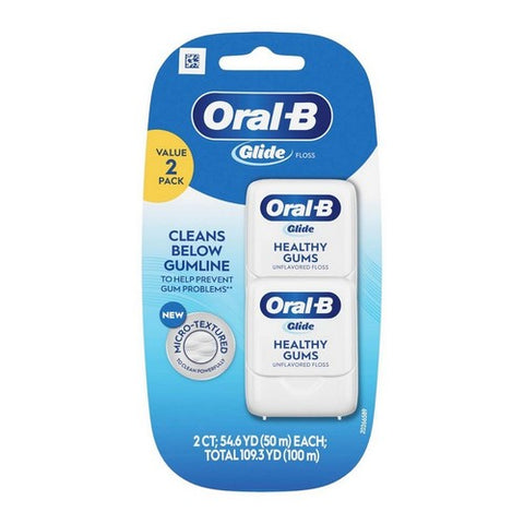 Oral-B, Glide Floss Healthy Gums Unflavored, 109.2 YD Oral-B