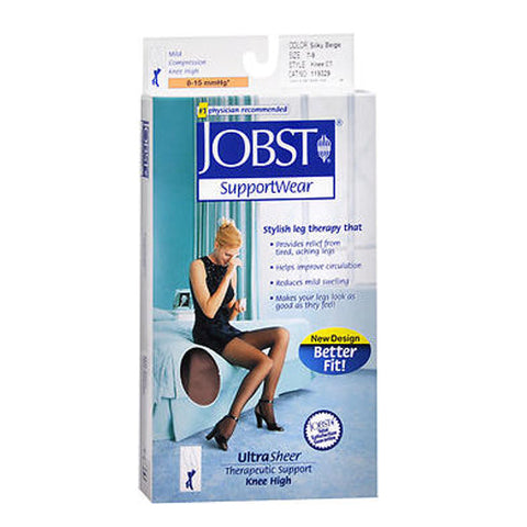 Jobst, Supportwear Ultra Sheer Knee High Stockings Silky Beige Medium, 1 Pair Jobst