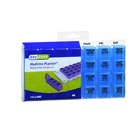 Ezy Dose, Medtime Planner Weekly 4X Day With Pop-Outs Large, 1 Count Ezy Dose
