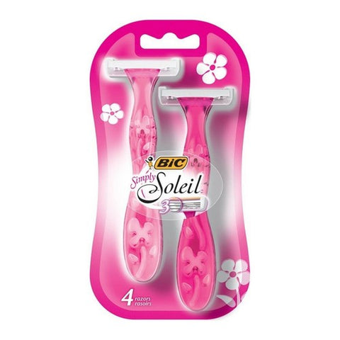Bic, Simply Soleil Razors For Women, 4 each Bic