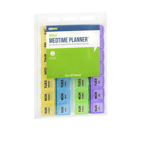 Ezy Dose, Medtime Planner Weekly 4X Day With Rounded Base Large, 1 Each Ezy Dose