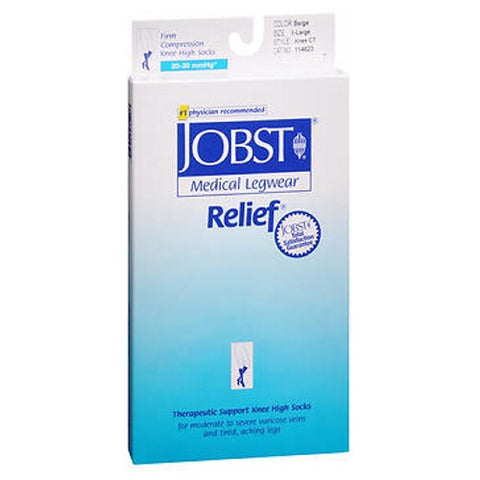 Medical Legwear Close-Toe Knee High Support Stockings Beige 1 Pair by Jobst