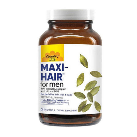 Country Life, Maxi Hair For Men, 60 Softgels Country Life