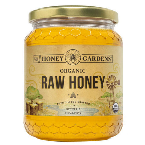 Honey Gardens, Raw Honey Organic, 1 LB Honey Gardens