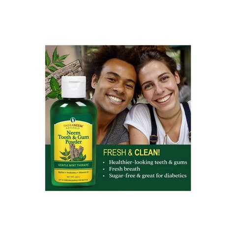 TheraNeem Naturals, Naturals Gentle Mint Therape Neem Tooth And Gum Powder, 1 Oz TheraNeem Naturals