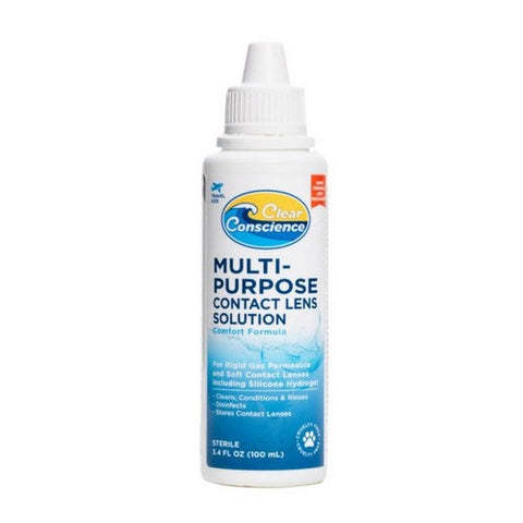 Clear Conscience, Multi-Purpose Solution For Contact Lenses Liquid, 3.4 Oz Clear Conscience