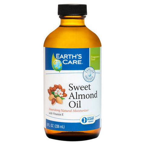 Earth's Care, Sweet Almond Oil 100% Pure and Natural, 8 OZ Earth's Care