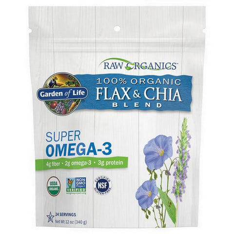 Garden of Life, Raw Organics Flaxseed And Chia Blend, 12 Oz Garden of Life