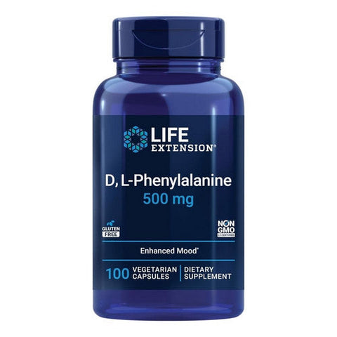 Life Extension, D - L-Phenyalanine, 500 Mg, 100 Veg Caps Life Extension