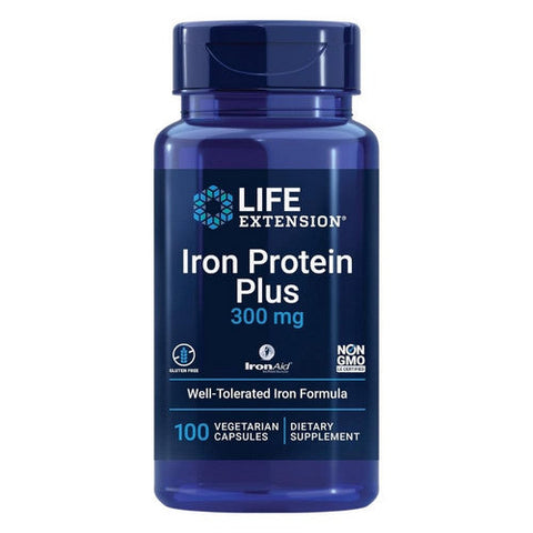 Life Extension, Iron Protein Plus, 300 mg, 100 Vcaps Life Extension