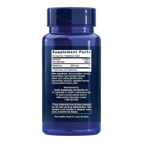Life Extension, Melatonin 6 Hour Timed Release, 300 mcg, 100 Vcaps Life Extension