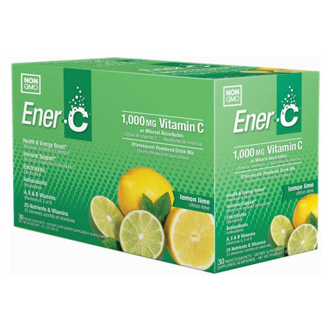 Ener-C, Ener-C, 1,000 mg, Lemon Lime 30 Packets Ener-C