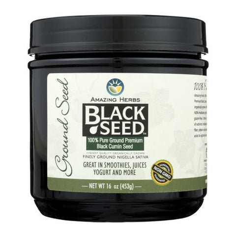 Amazing Herbs, Black Seed Ground, 16 oz Amazing Herbs