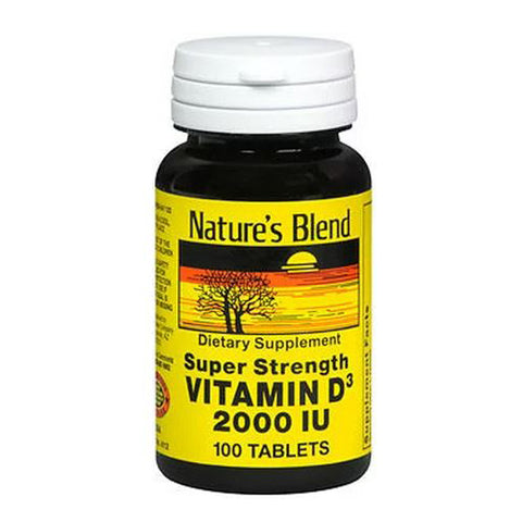 Super Strength Vitamin D3 100 Tablets by Nature's Blend
