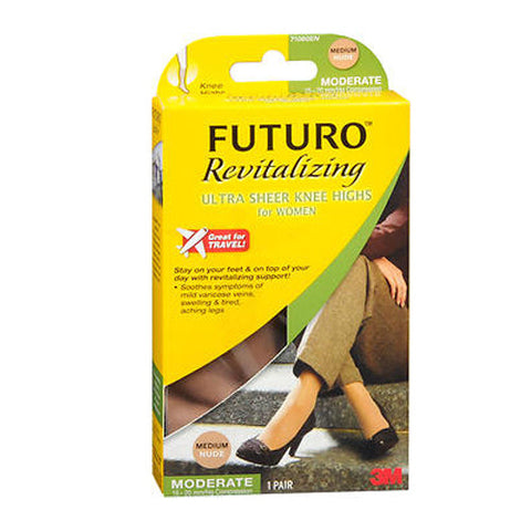 3M, Ultra Sheer Knee Highs for Women, 1 Each, Medium Futuro