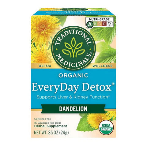Traditional Medicinals, Everyday Detox Dandelion, 16 Bag Traditional Medicinals