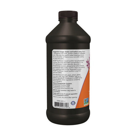 Now Foods, Sunflower Liquid Lecithin, 16 Fl Oz Now Foods