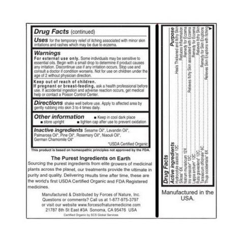 Forces of Nature, Eczema, 11 ml Forces of Nature