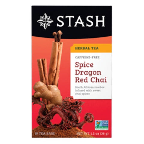 Stash Tea, Spice Dragon Red Chai Tea Caffeine Free, 18 Bags Stash Tea