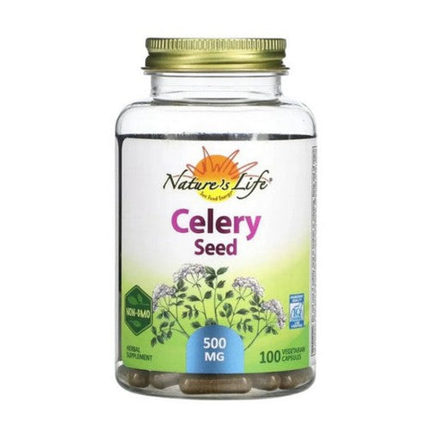 Nature's Life, Celery Seed, 500 Mg, 100 Caps Nature's Life