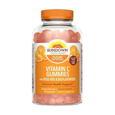Sundown Naturals, Sundown Naturals Vitamin C Gummies, Orange Flavor 90 Each Sundown Naturals