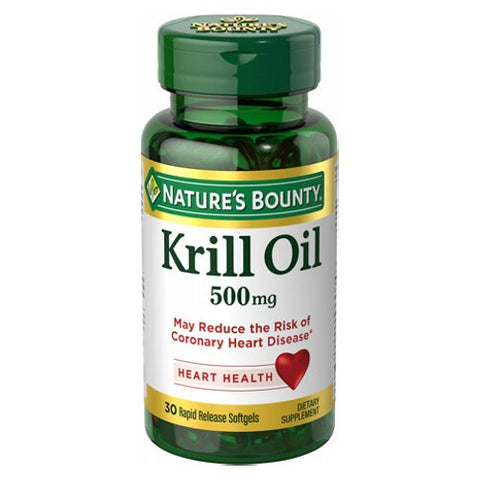 Nature's Bounty, Nature's Bounty Red Krill Oil, 500 mg, 30 Softgels Nature's Bounty