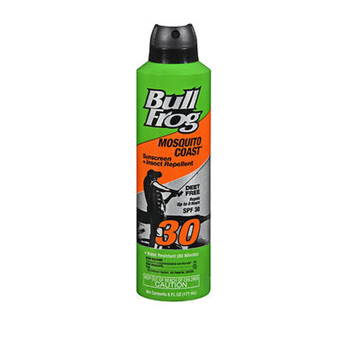 Bullfrog, Mosquito Coast Sunscreen with Insect Repellent SPF 30, 6 oz Bullfrog