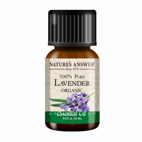 Nature's Answer, Essential Oil, Organic Lavender 0.5 Oz