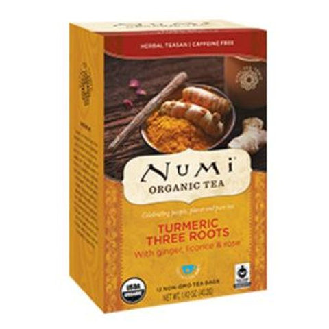 Numi Tea, Turmeric Tea, Three Roots 12 Bags Numi Tea