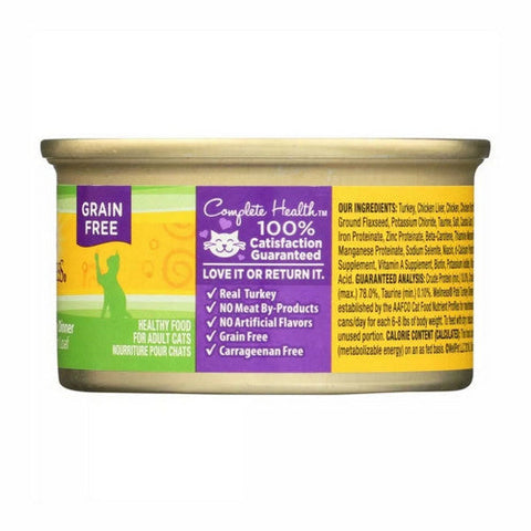 Wellness, Complete Health Pate Turkey Dinner Canned Cat Food, 3 Oz Wellness