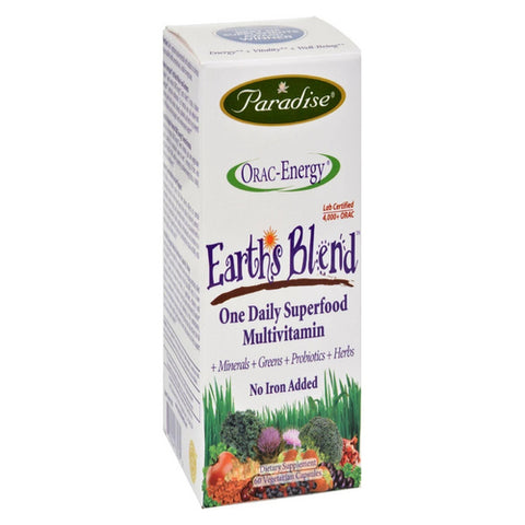 Orac-Energy Multivitamin No Iron 60 Veg Caps by Paradise Herbs