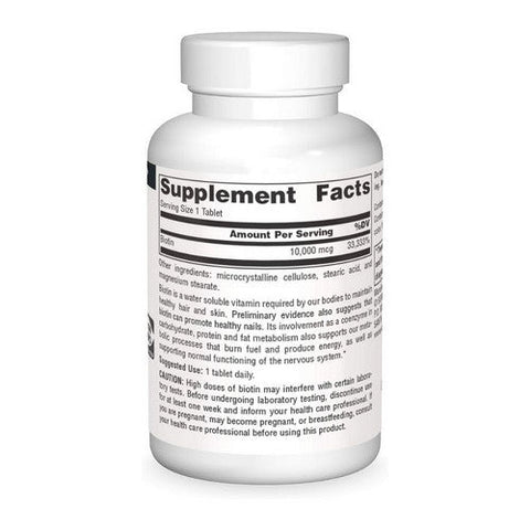 Source Naturals, Biotin, 10000 mcg, 120 Tabs Source Naturals