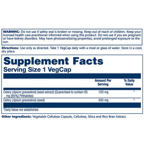 Solaray, Celery Seed Extract, 100 mg, 30 Caps