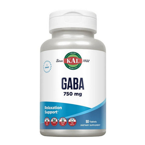 Kal, GABA, 750 mg, 90 Tabs Kal