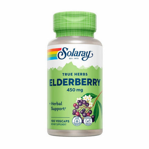 Solaray, Elderberry, 450 mg, 100 Caps Solaray