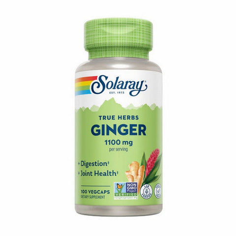 Solaray, True Herbs Ginger Root, 550 Mg, 100 Veg Caps Solaray