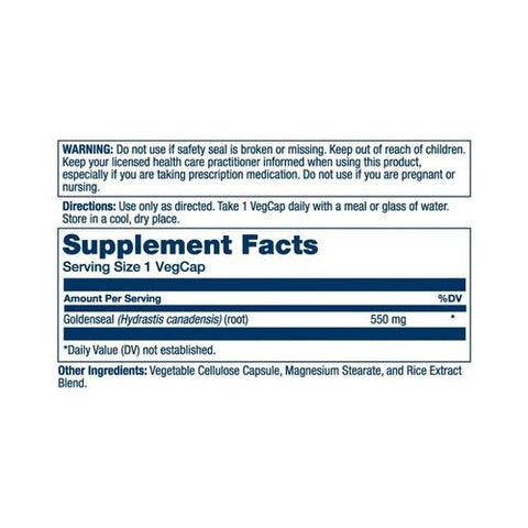 Solaray, Goldenseal Root, 550 Mg, 50 Veg Caps Solaray