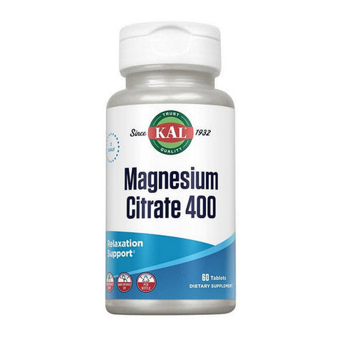 Kal, Magnesium Citrate 400, 60 Tabs Kal
