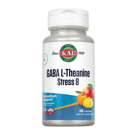 Kal, GABA L-Theanine Stress B, 100 Lozenges Kal