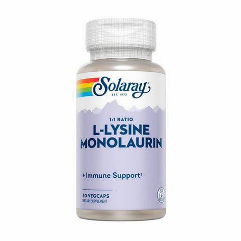 Solaray, L-Lysine Monolaurin 1:1 Ratio, 60 Caps Solaray