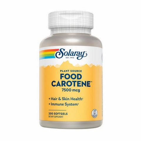 Solaray, Plant Source Food Carotene, 25,000 IU, 200 Softgels Solaray