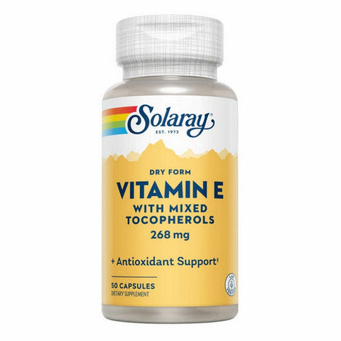 Solaray, Dry From Vitamin E, 400 IU, 50 Caps Solaray