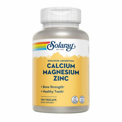 Solaray, Calcium Magnesium Zinc, 100 Caps Solaray
