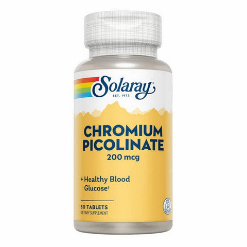 Solaray, Chromium Picolinate, 200 Mcg, 50 Tabs