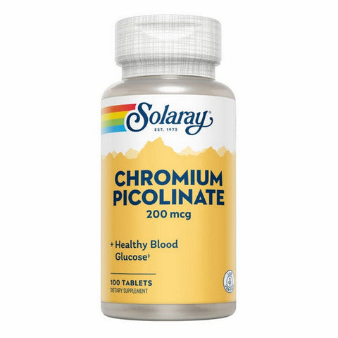 Solaray, Chromium Picolinate, 200 Mcg, 100 Tabs Solaray