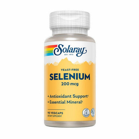 Solaray, Selenium Yeast Free, 200 Mcg, 90 Veg Caps Solaray